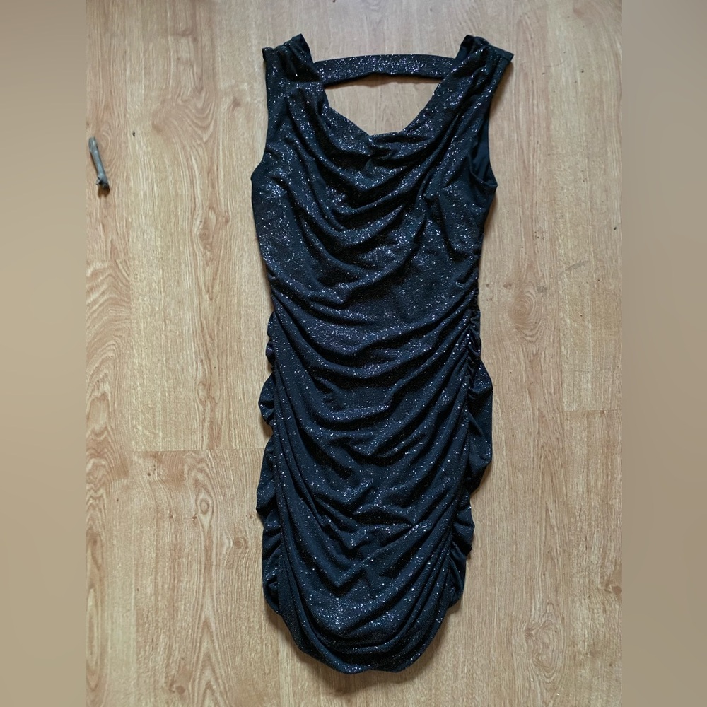 💙3/15 Elegant Black Glitter Dress
